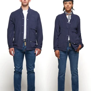 Uomo/Donna con cardigan Regimental Milano C-Orient blu – comfort sartoriale made in Italy