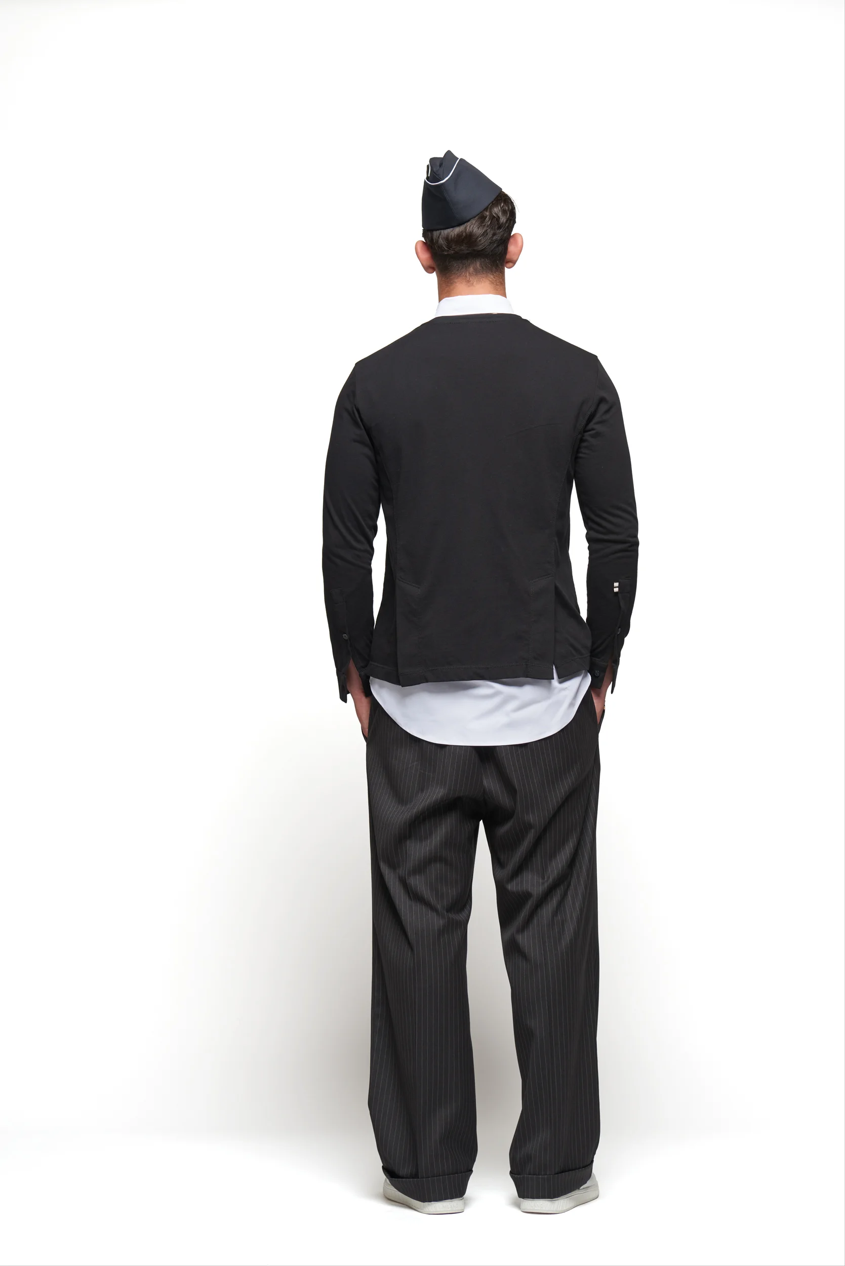 Regimental Milano T-Jacket – vista posteriore con doppio spacco inglese e dettaglio gallone