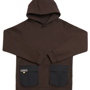 Regimental Milano H-Tecno Cioccolato – hoodie in jersey Milano color cioccolato, vista frontale