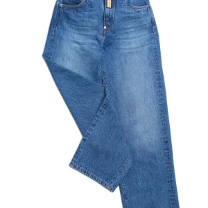 Regimental Milano jeans comfort largo vintage, vista frontale con trattamento used