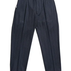 Regimental Milano P-Re Regular Blu – pantalone regular gessato irregolare blu, vista frontale